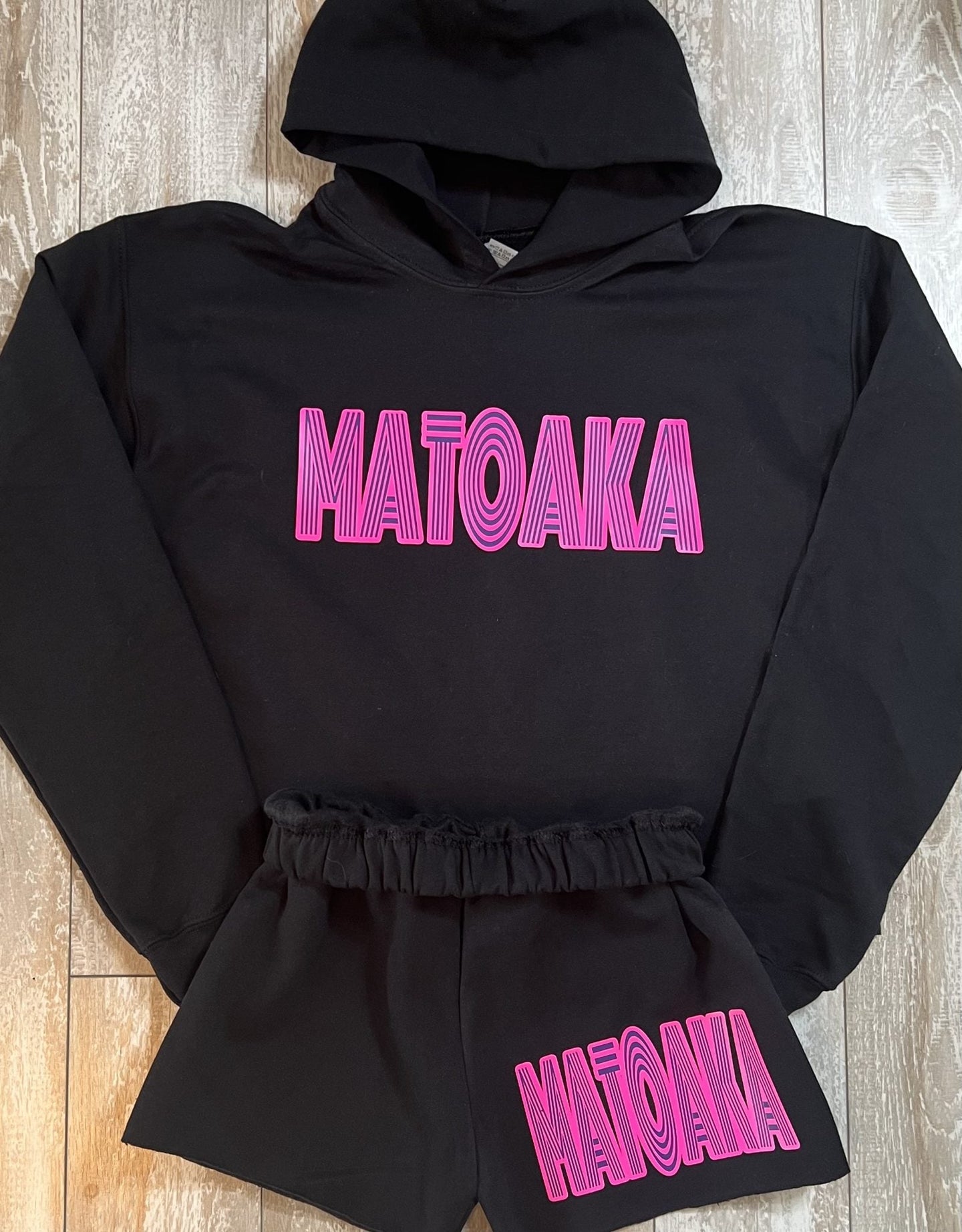 Stripey Font Hoodie